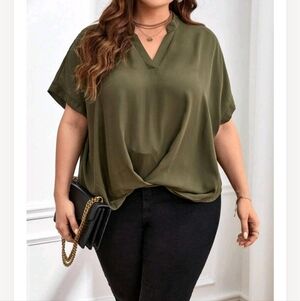 Olive Green Women's Top 💚